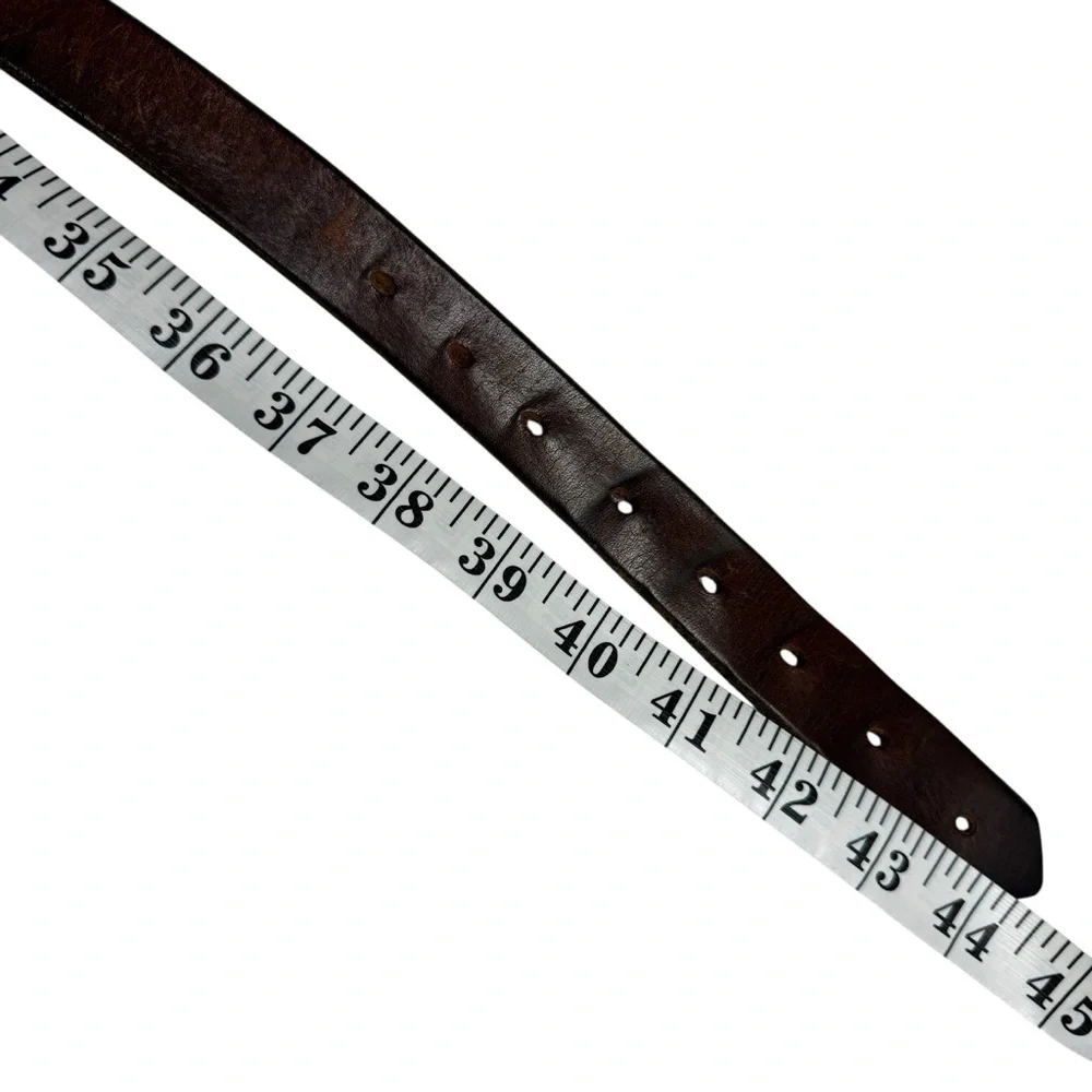 Levis Strauss Belt Mens Size 40 Brown Shotgun Full Grain Leather 1.5 Inch Wide